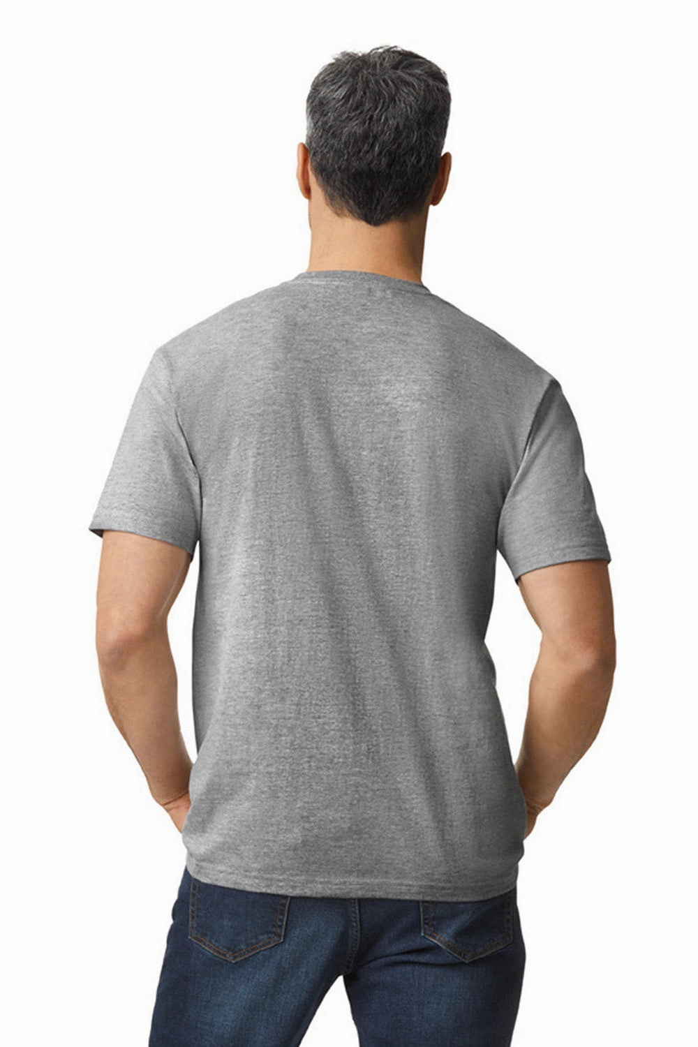 Gildan Mens Softstyle Short Sleeve Crewneck T-Shirt - Sport Grey