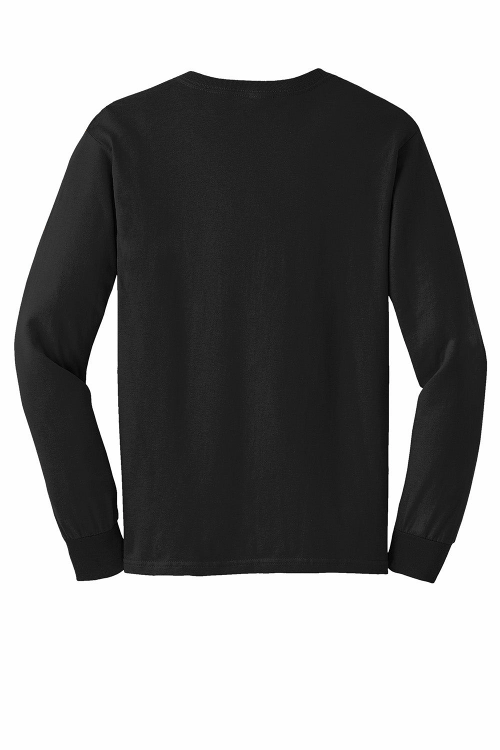 Gildan Mens Ultra Long Sleeve Crewneck T-Shirt - Black