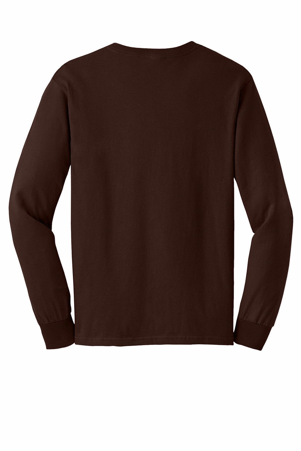 Gildan Mens Ultra Long Sleeve Crewneck T-Shirt - Dark Chocolate Brown