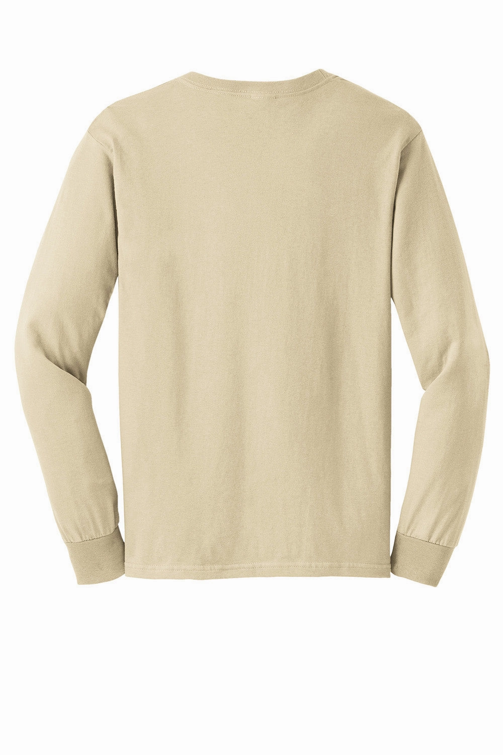 Gildan Mens Ultra Long Sleeve Crewneck T-Shirt - Sand