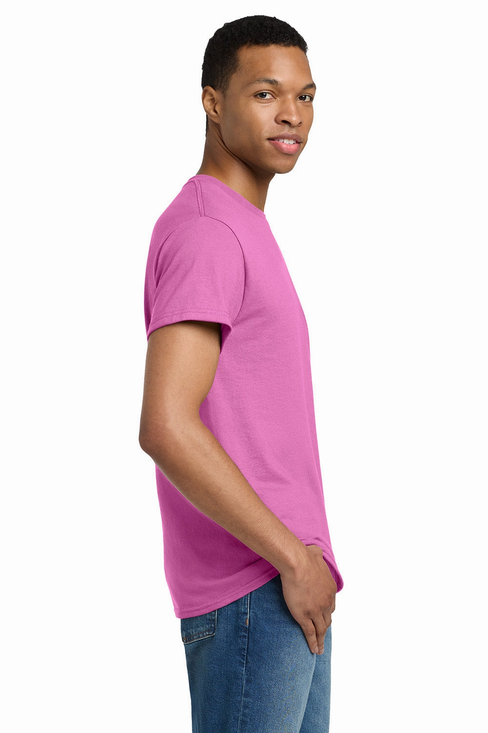 Gildan Mens Ultra Short Sleeve Crewneck T-Shirt - Azalea Pink