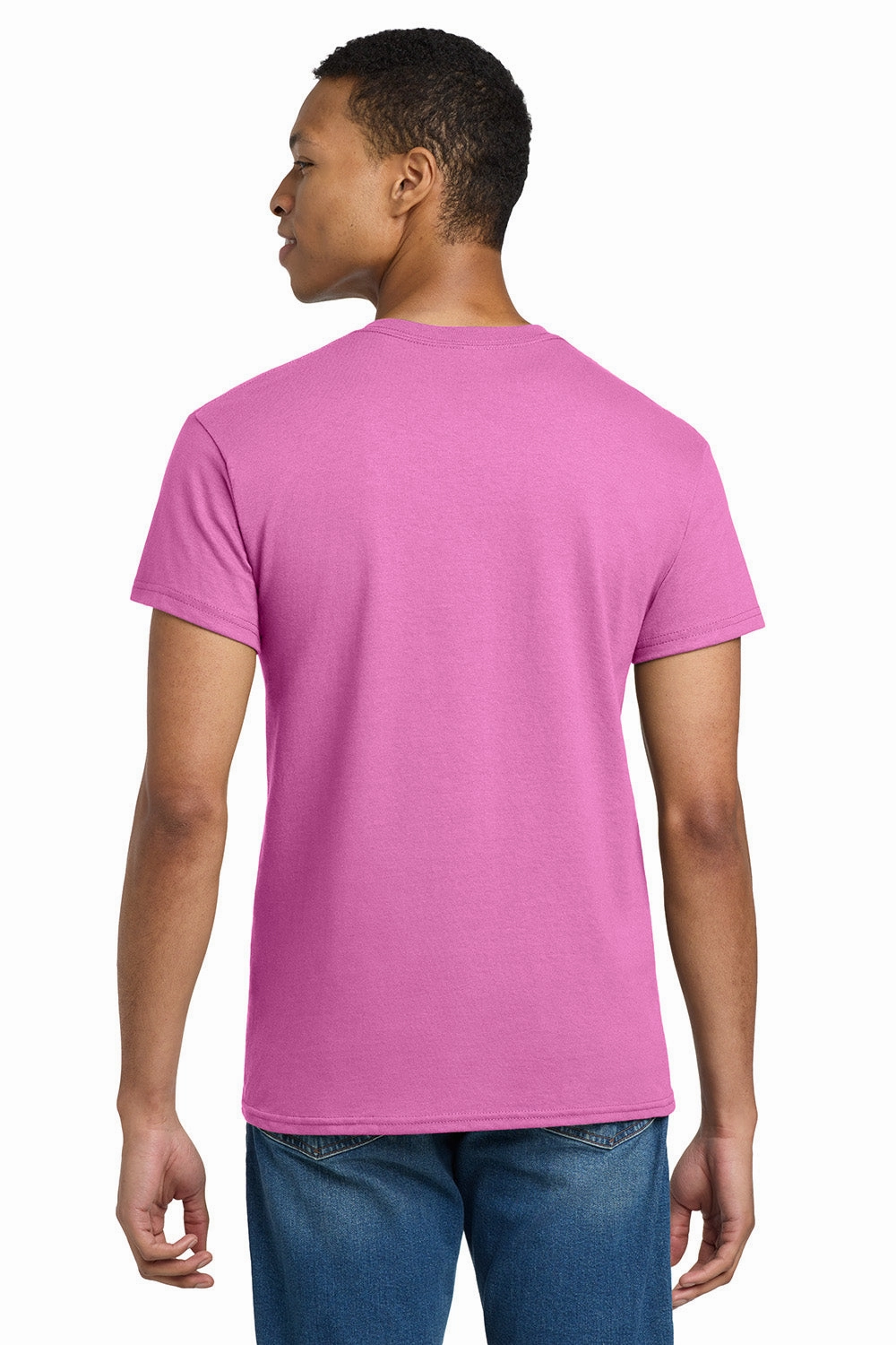 Gildan Mens Ultra Short Sleeve Crewneck T-Shirt - Azalea Pink