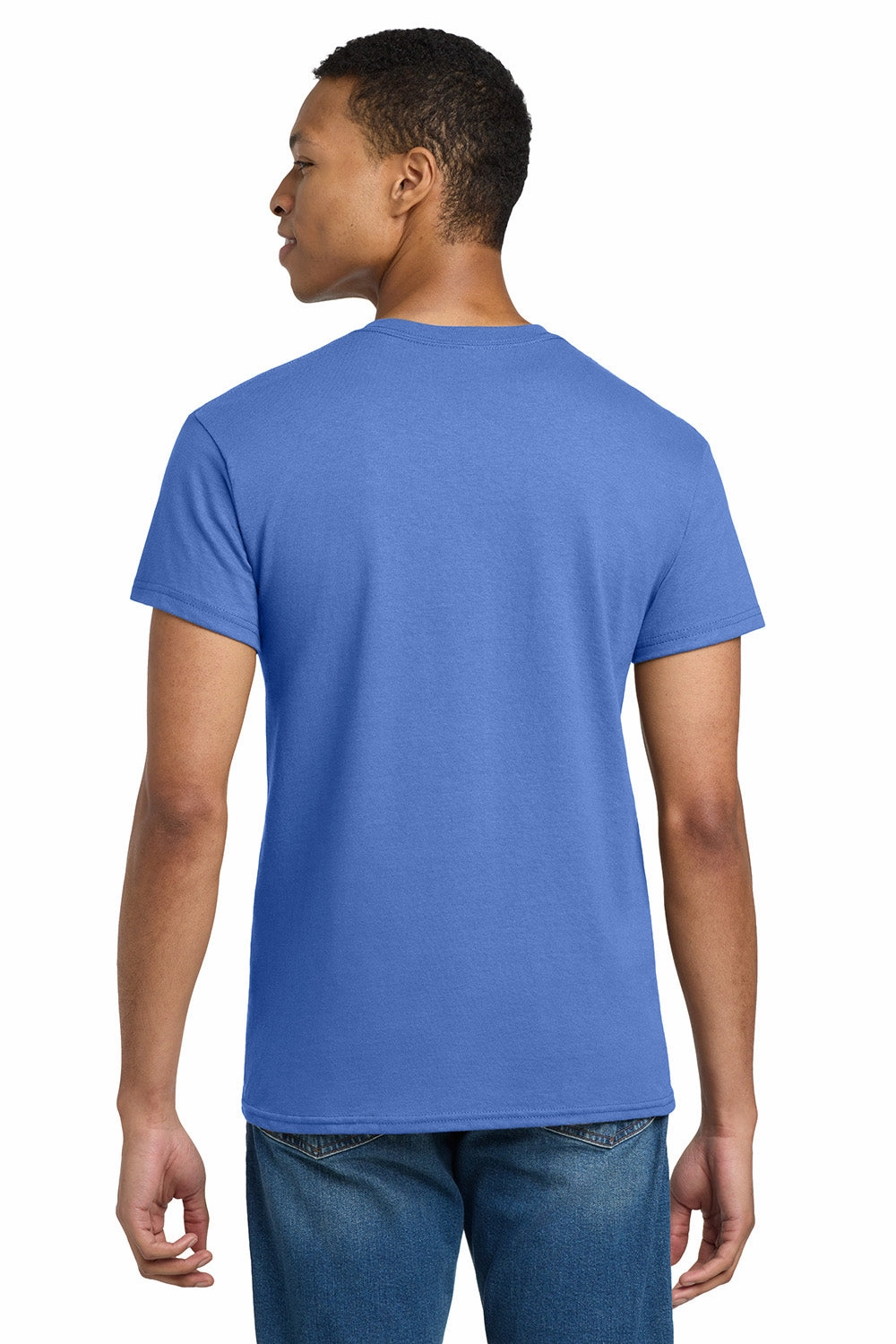 Gildan Mens Ultra Short Sleeve Crewneck T-Shirt - Iris Blue