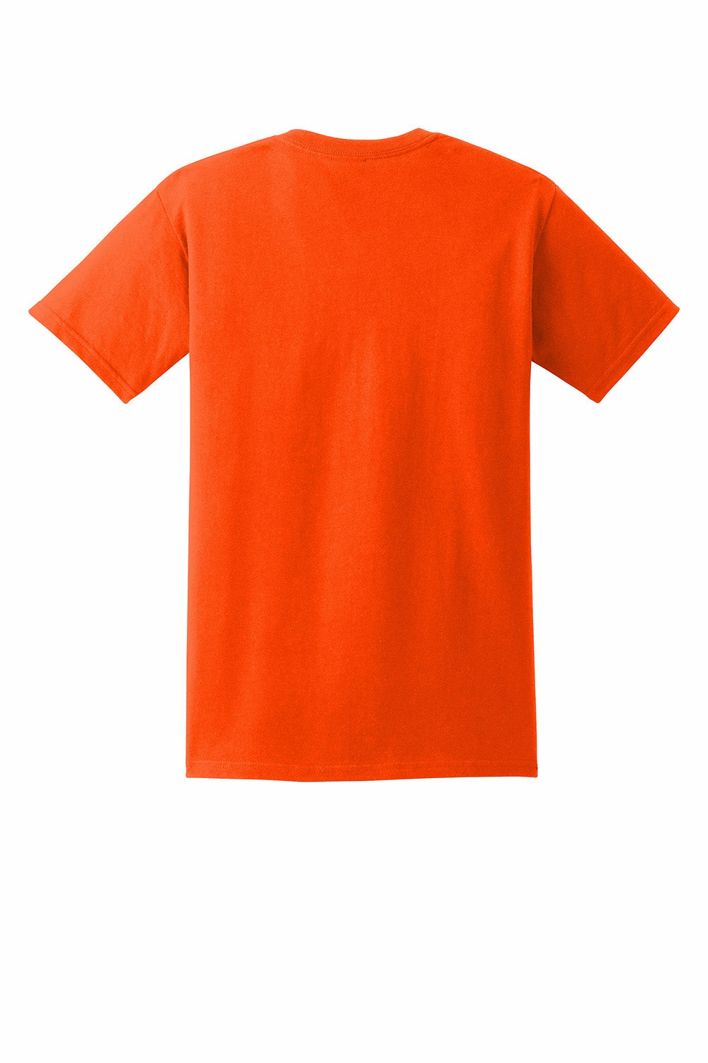 Gildan Mens Ultra Short Sleeve Crewneck T-Shirt w/ Pocket - Safety Orange