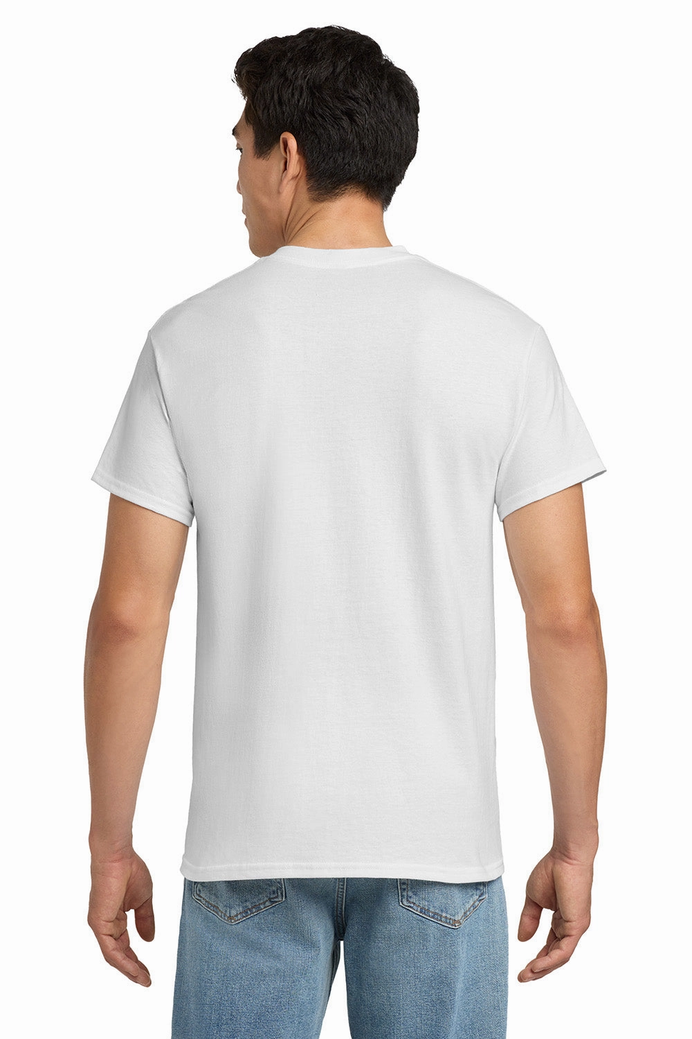 Gildan Mens Ultra Short Sleeve Crewneck T-Shirt w/ Pocket - White