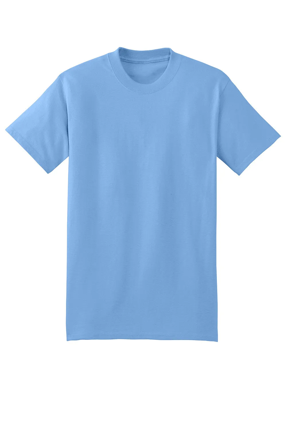 Hanes Mens Beefy-T Short Sleeve Crewneck T-Shirt - Carolina Blue