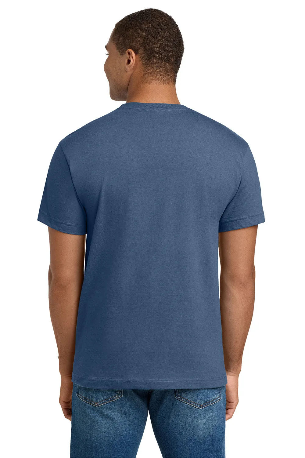 Hanes Mens Beefy-T Short Sleeve Crewneck T-Shirt - Denim Blue
