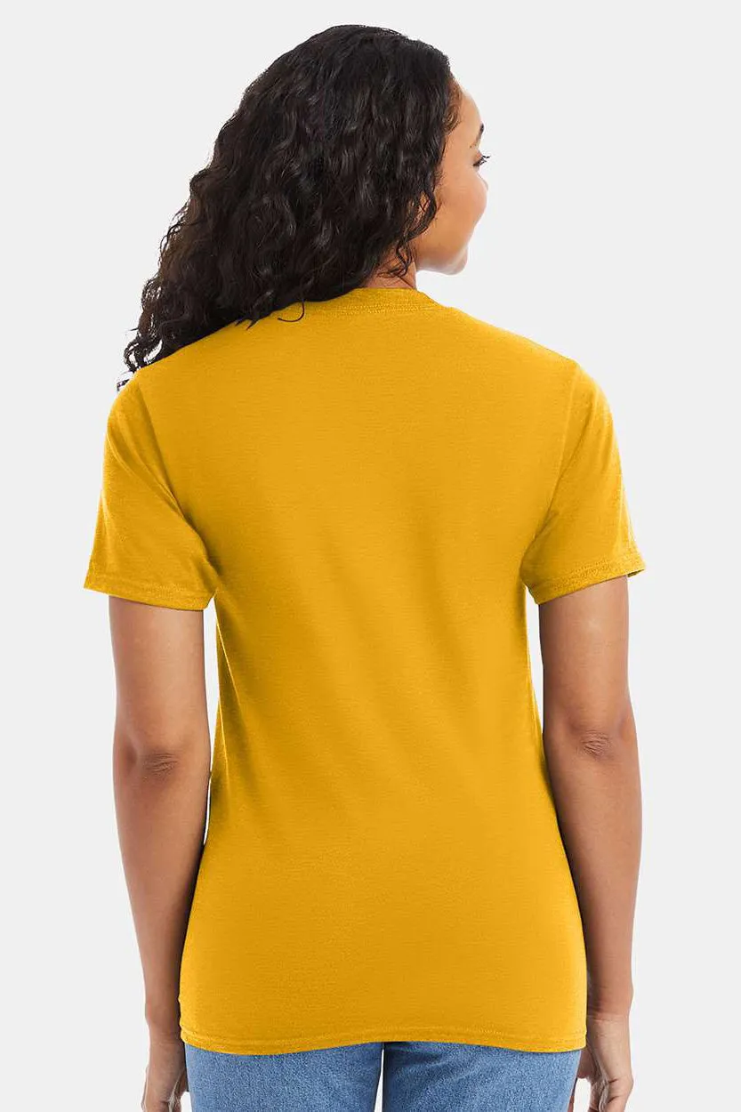 Hanes Mens Beefy-T Short Sleeve Crewneck T-Shirt - Gold