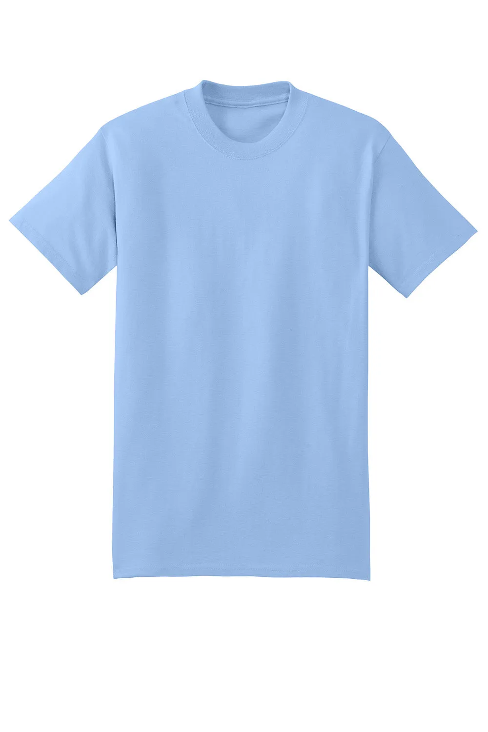 Hanes Mens Beefy-T Short Sleeve Crewneck T-Shirt - Light Blue