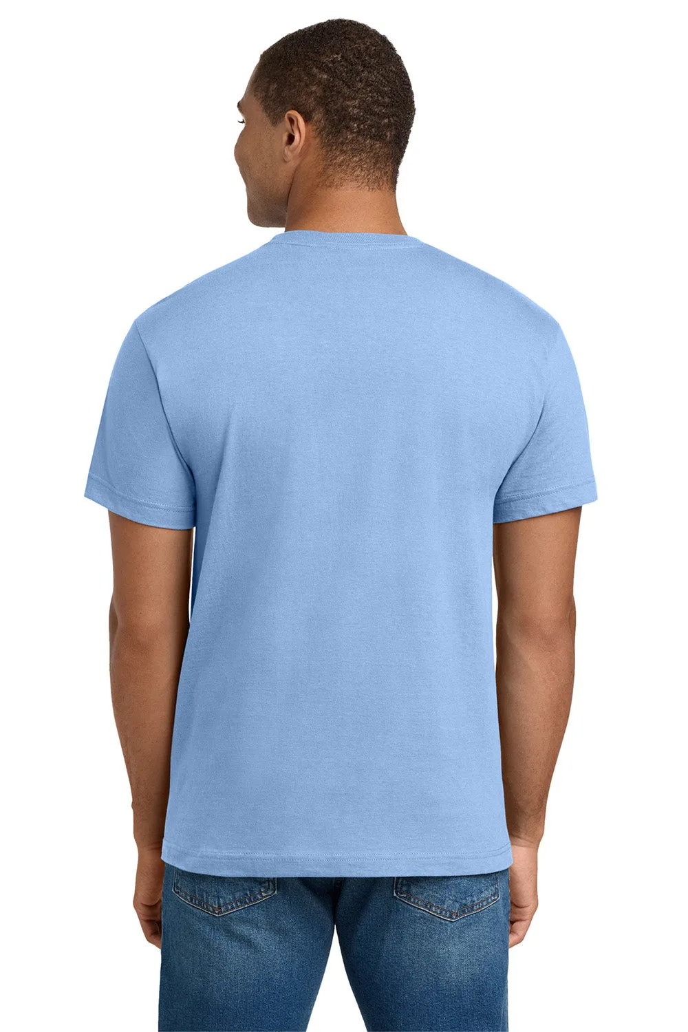 Hanes Mens Beefy-T Short Sleeve Crewneck T-Shirt - Light Blue