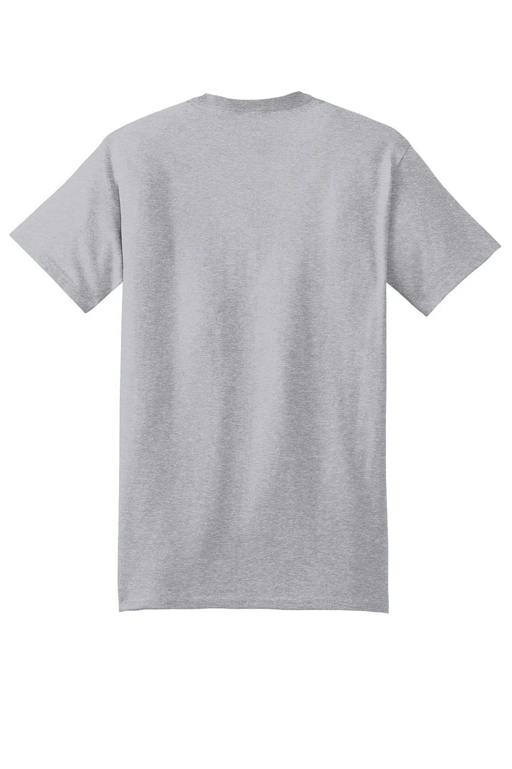Hanes Mens Beefy-T Short Sleeve Crewneck T-Shirt - Light Steel Grey