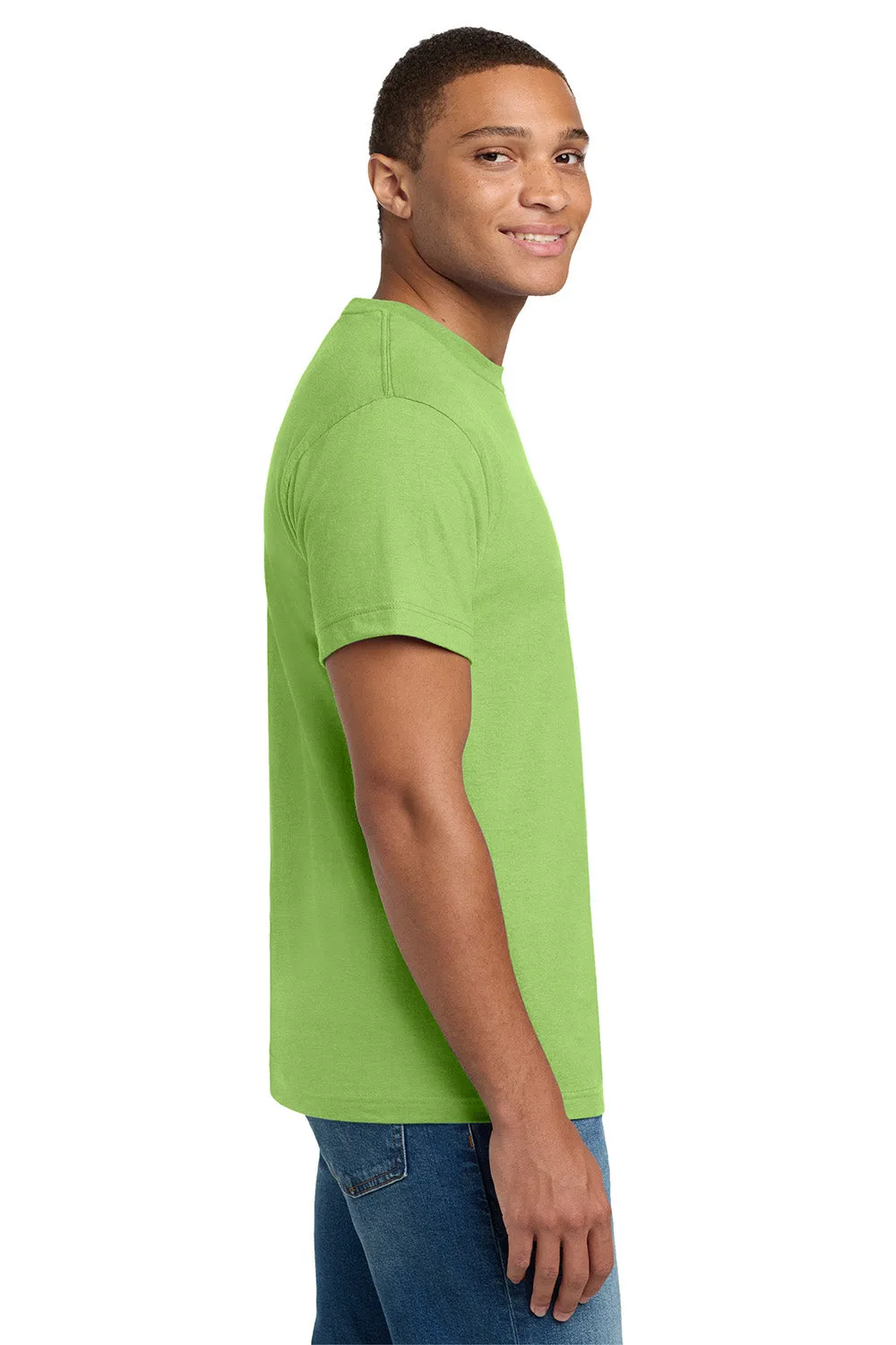 Hanes Mens Beefy-T Short Sleeve Crewneck T-Shirt - Lime Green