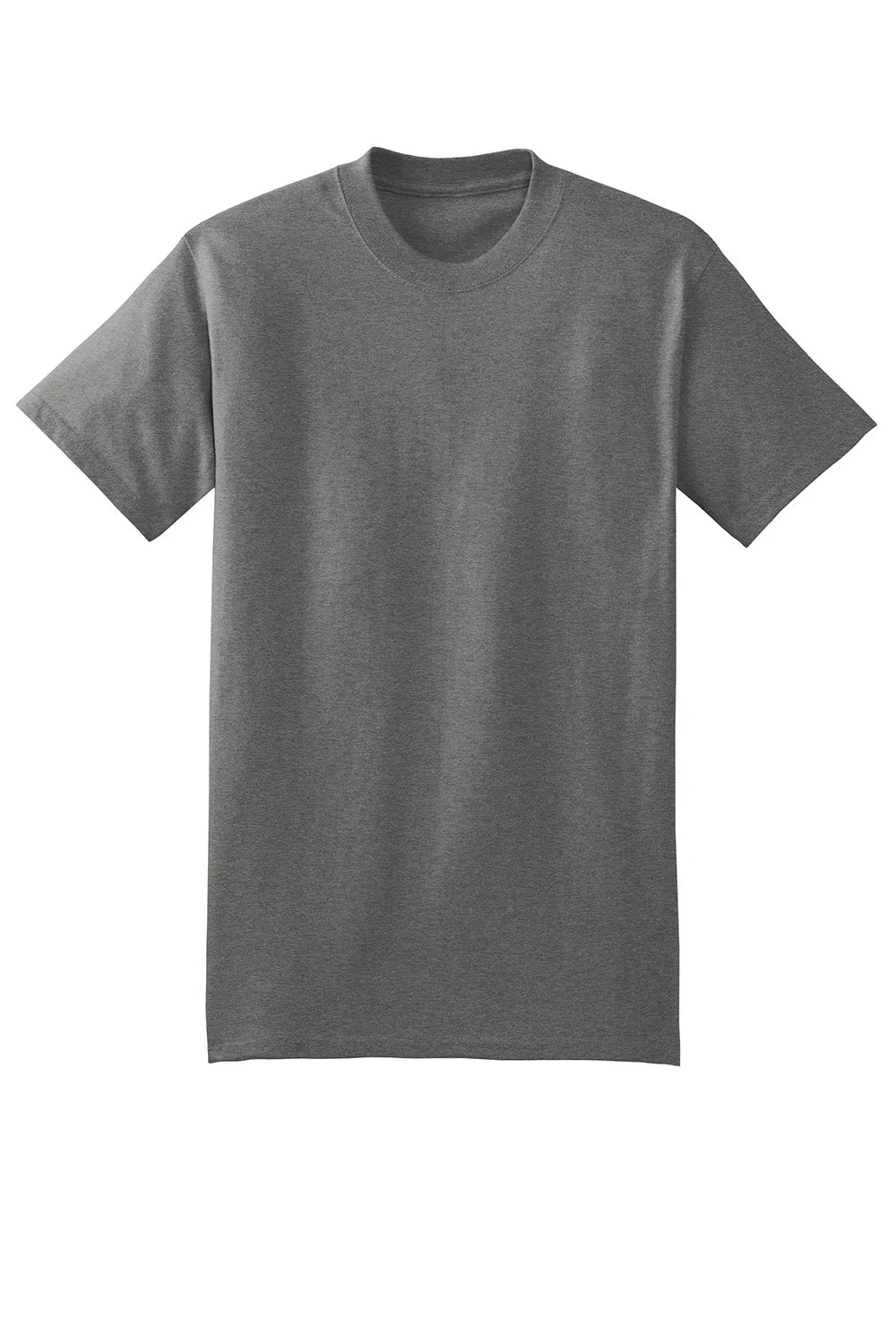 Hanes Mens Beefy-T Short Sleeve Crewneck T-Shirt - Oxford Grey