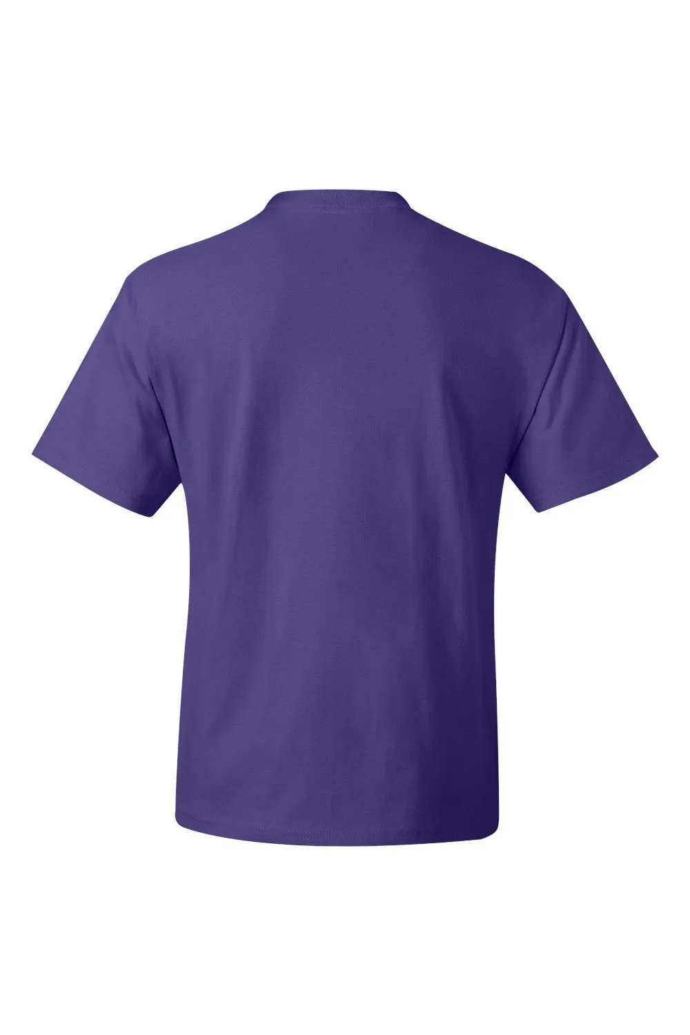 Hanes Mens Beefy-T Short Sleeve Crewneck T-Shirt - Purple