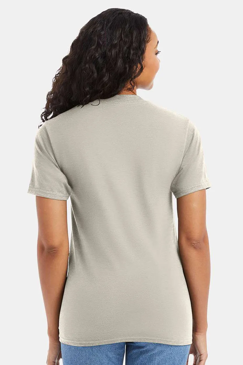 Hanes Mens Beefy-T Short Sleeve Crewneck T-Shirt - Sand