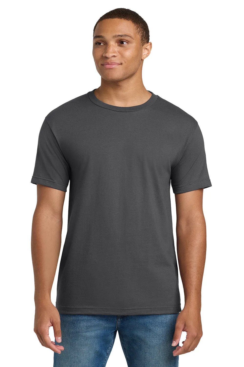 Hanes Mens Beefy-T Short Sleeve Crewneck T-Shirt - Smoke Grey
