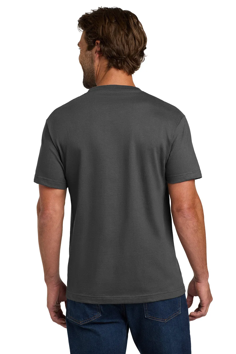 Hanes Mens Beefy-T Short Sleeve Crewneck T-Shirt w/ Pocket - Smoke Grey
