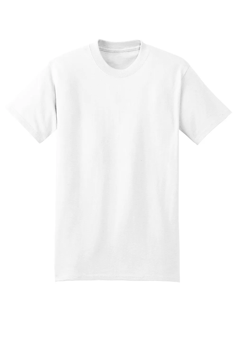 Hanes Mens Beefy-T Short Sleeve Crewneck T-Shirt - White