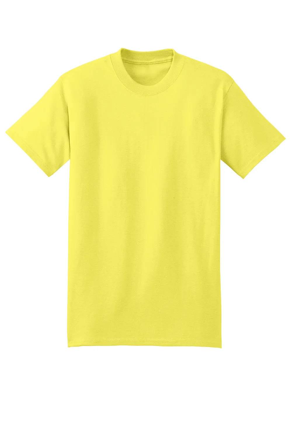 Hanes Mens Beefy-T Short Sleeve Crewneck T-Shirt - Yellow