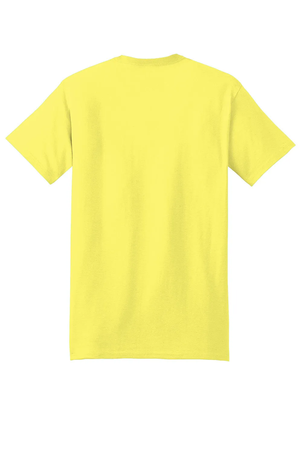 Hanes Mens Beefy-T Short Sleeve Crewneck T-Shirt - Yellow