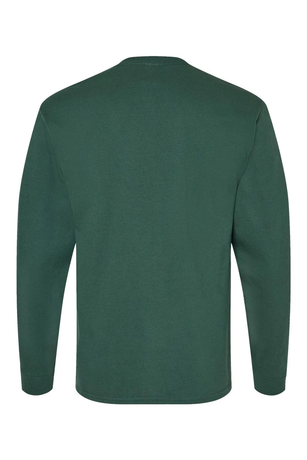 Hanes Mens ComfortSoft Long Sleeve Crewneck T-Shirt - Athletic Dark Green