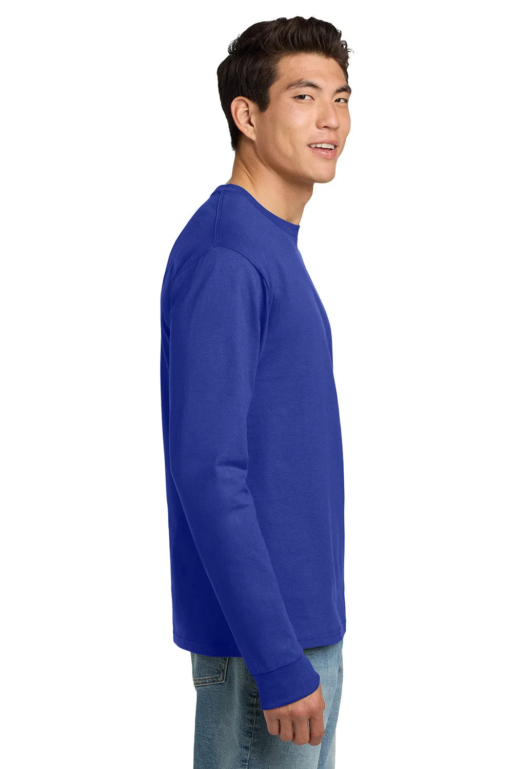 Hanes Mens ComfortSoft Long Sleeve Crewneck T-Shirt - Deep Royal Blue
