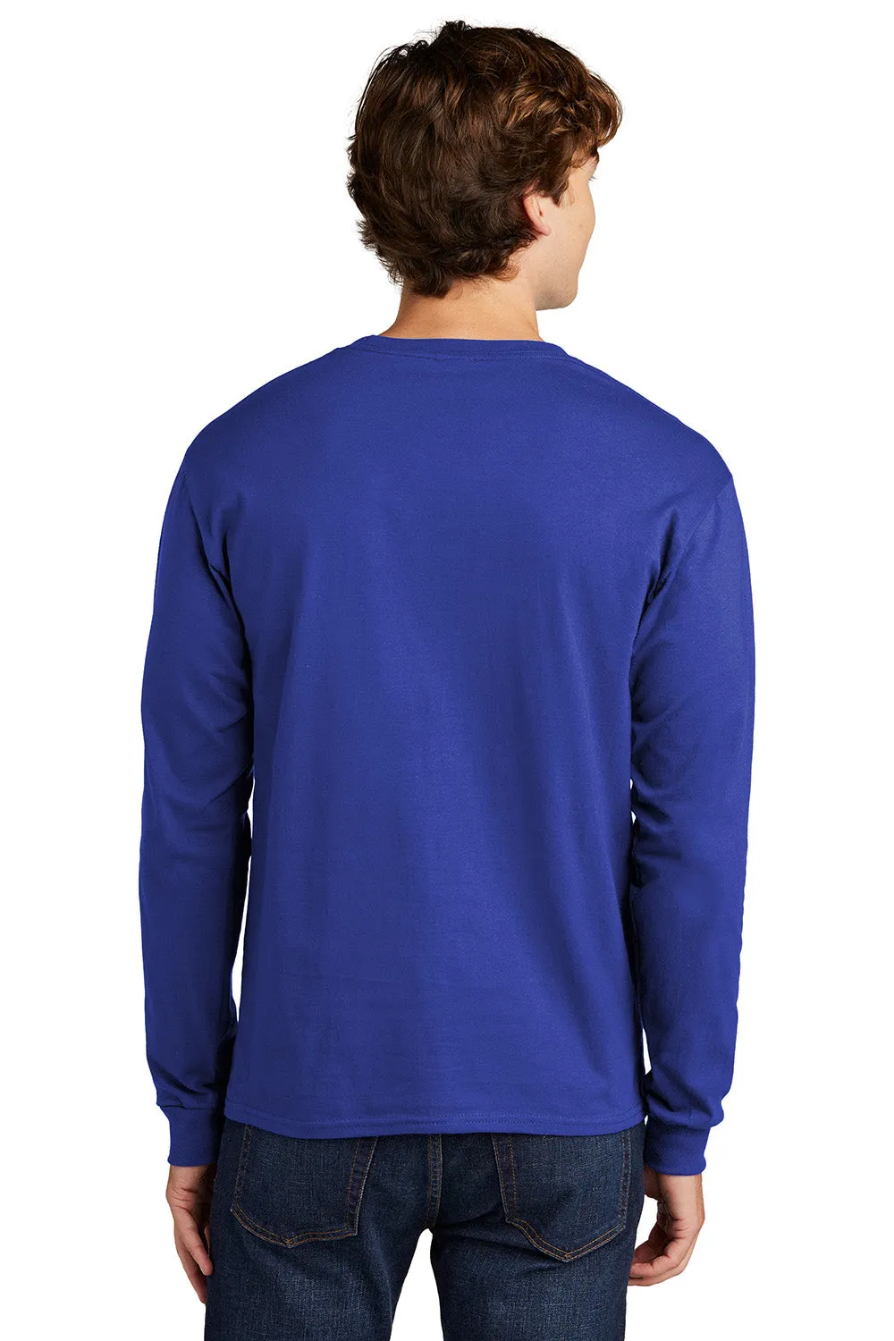 Hanes Mens ComfortSoft Long Sleeve Crewneck T-Shirt - Deep Royal Blue