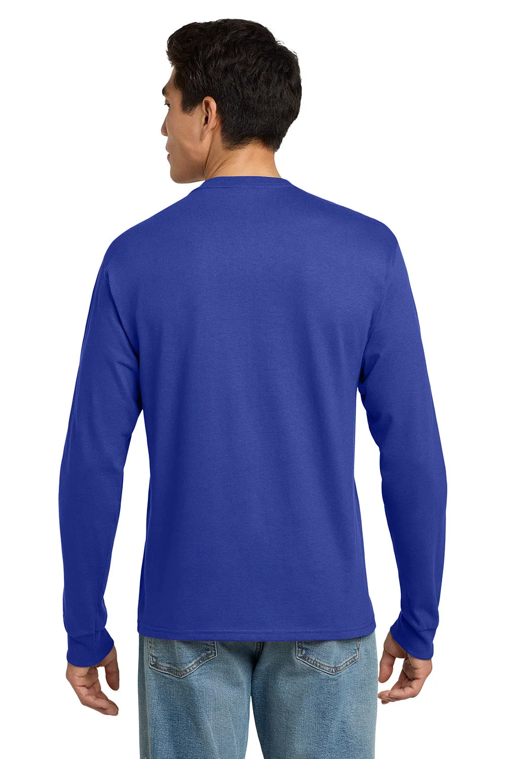Hanes Mens ComfortSoft Long Sleeve Crewneck T-Shirt - Deep Royal Blue