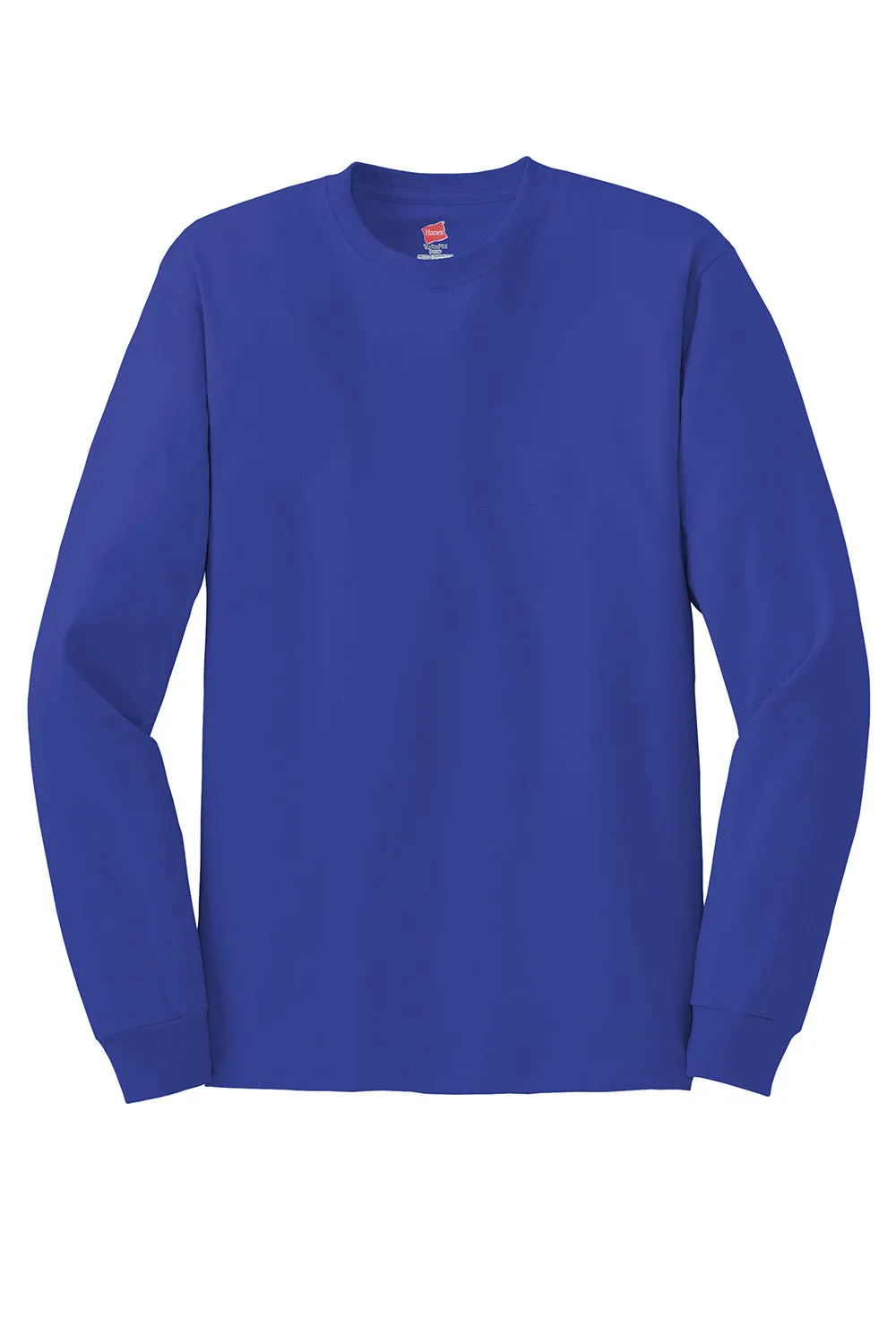 Hanes Mens ComfortSoft Long Sleeve Crewneck T-Shirt - Deep Royal Blue