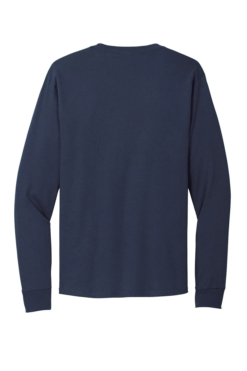 Hanes Mens ComfortSoft Long Sleeve Crewneck T-Shirt - Navy Blue