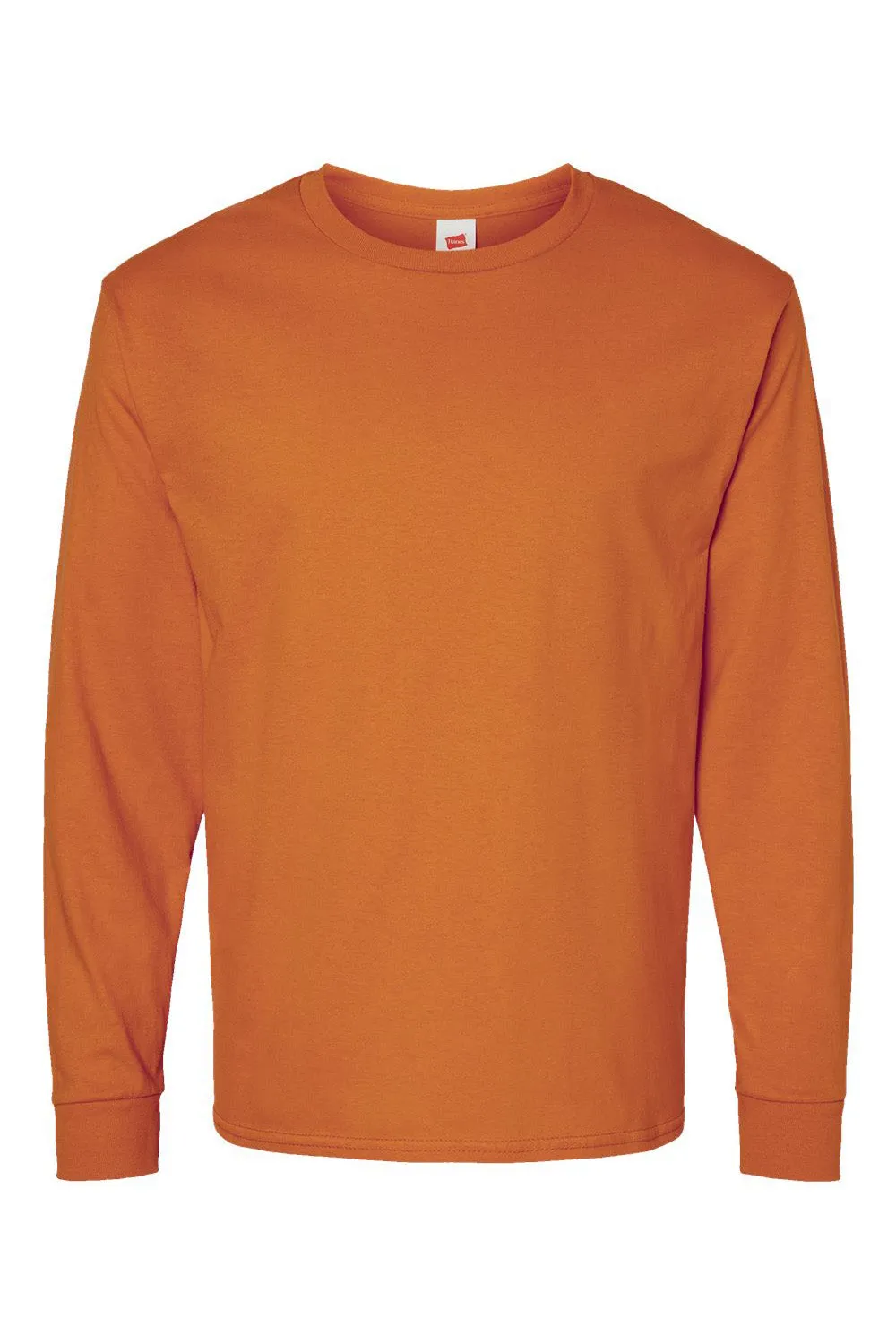 Hanes Mens ComfortSoft Long Sleeve Crewneck T-Shirt - Texas Orange