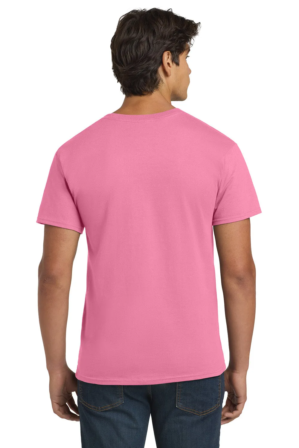 Hanes Mens ComfortSoft Short Sleeve Crewneck T-Shirt - Pink