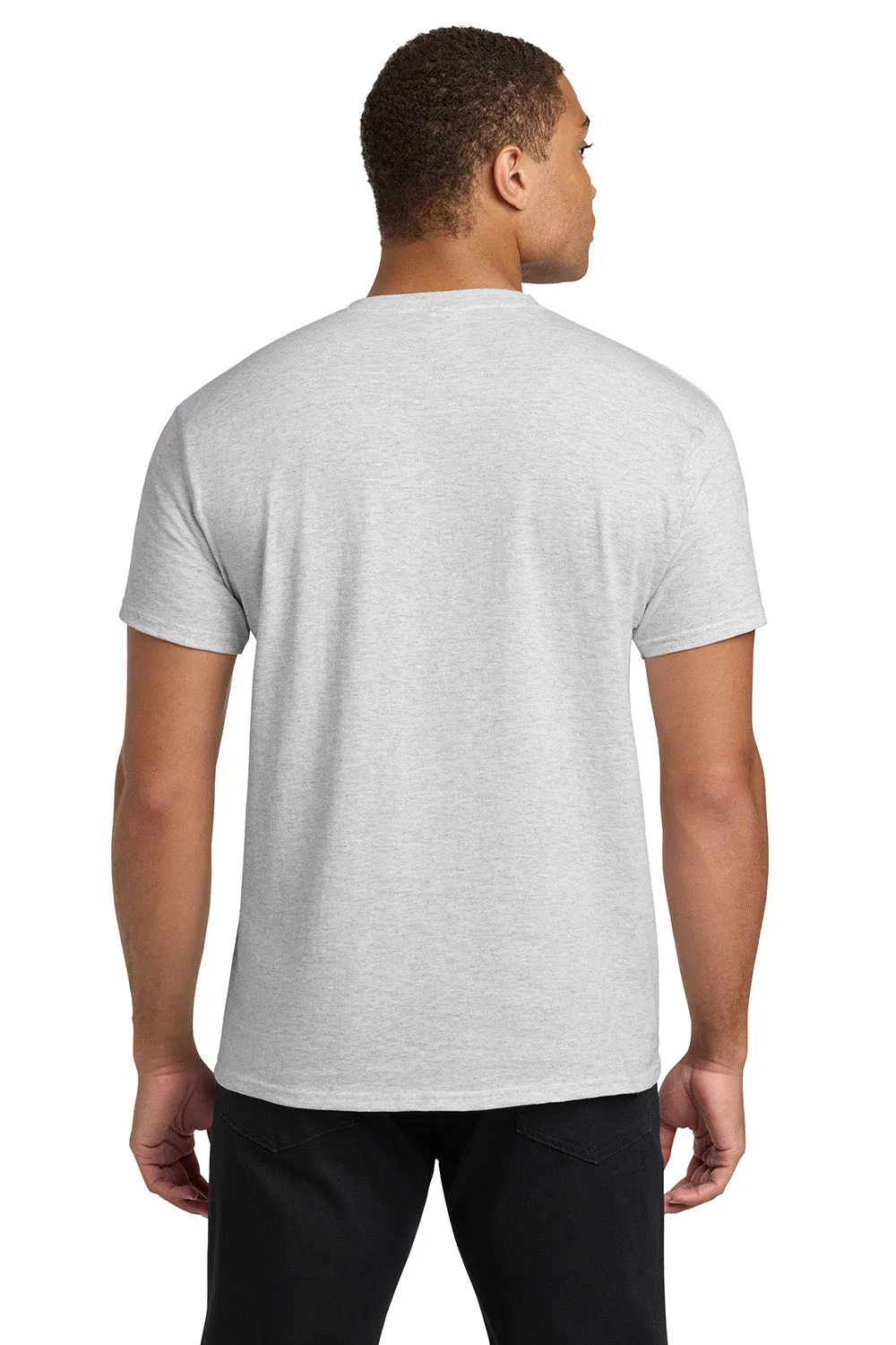 Hanes Mens ComfortSoft Short Sleeve Crewneck T-Shirt w/ Pocket - Ash Grey