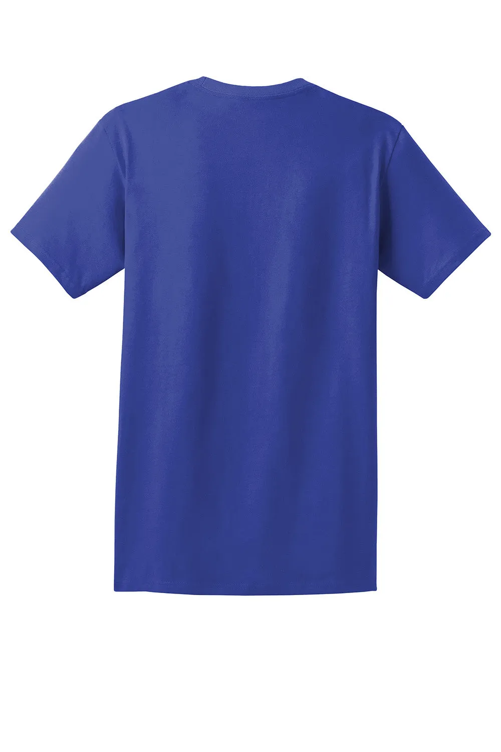 Hanes Mens ComfortSoft Short Sleeve Crewneck T-Shirt w/ Pocket - Deep Royal Blue