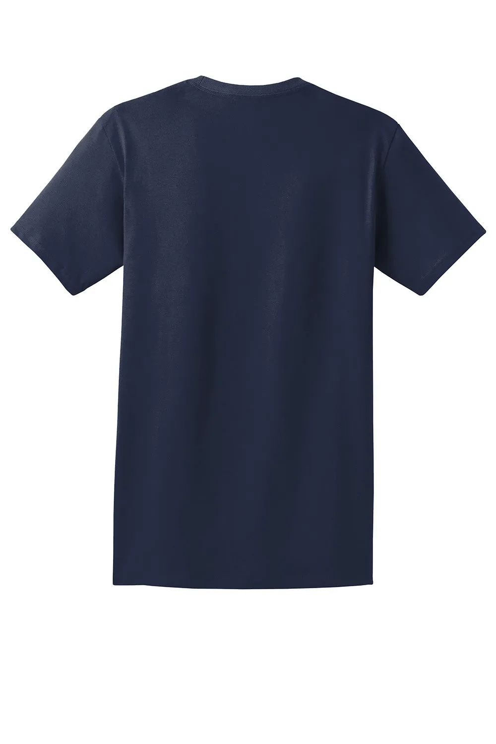 Hanes Mens ComfortSoft Short Sleeve Crewneck T-Shirt w/ Pocket - Navy Blue
