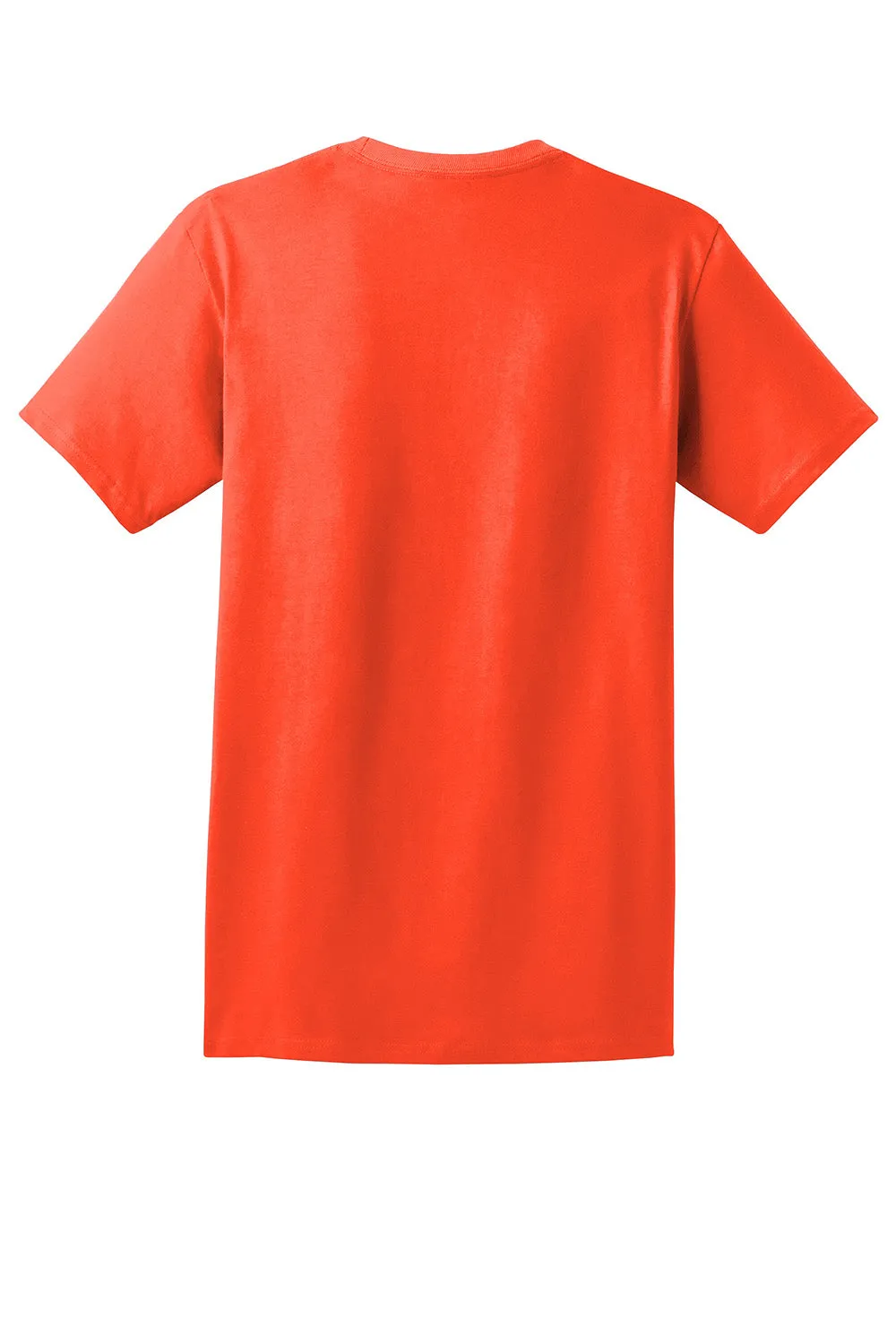 Hanes Mens ComfortSoft Short Sleeve Crewneck T-Shirt w/ Pocket - Orange