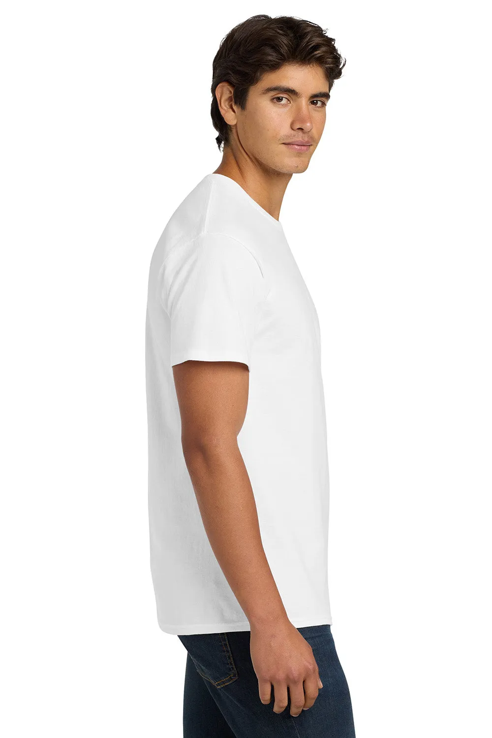 Hanes Mens ComfortSoft Short Sleeve Crewneck T-Shirt - White
