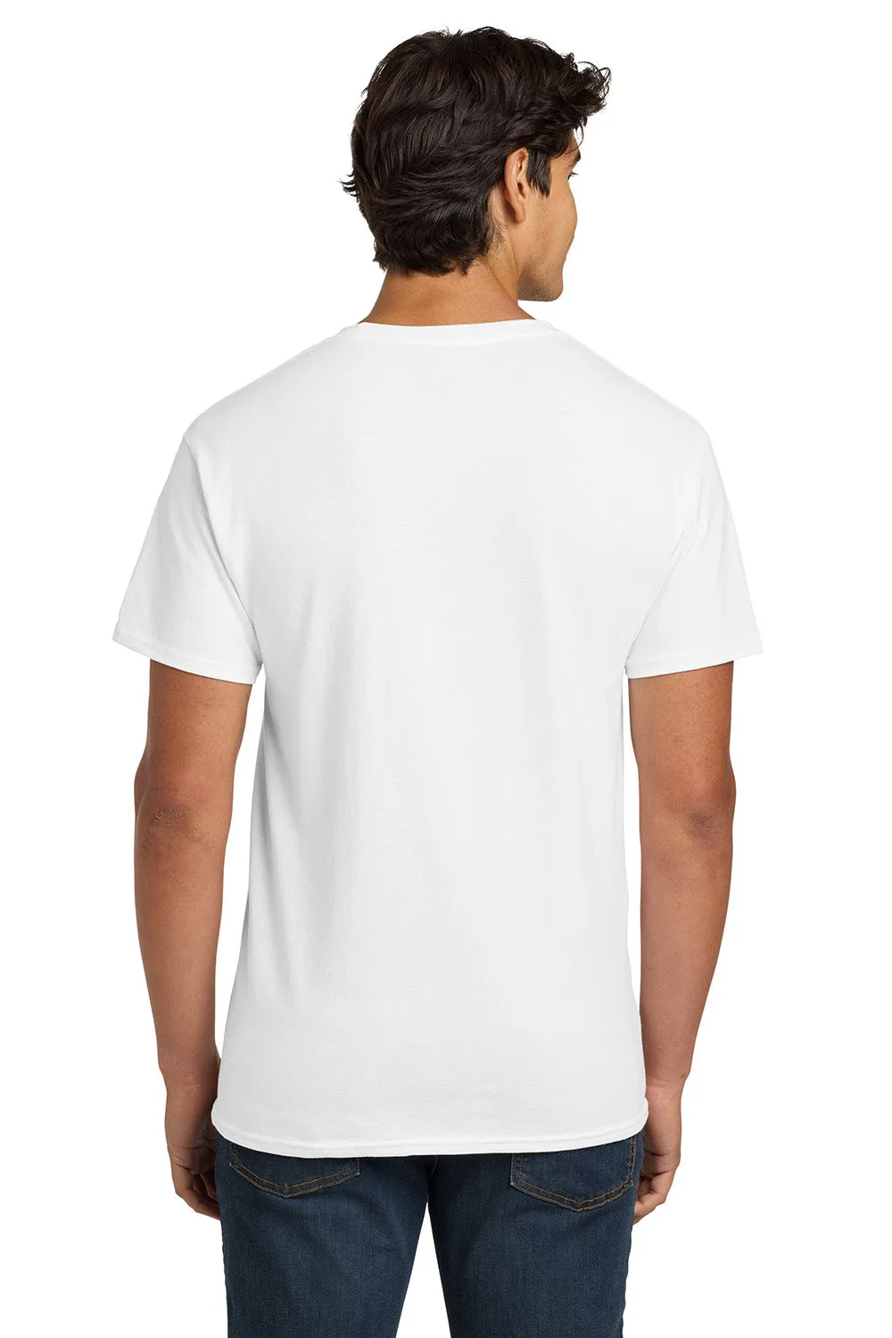 Hanes Mens ComfortSoft Short Sleeve Crewneck T-Shirt - White