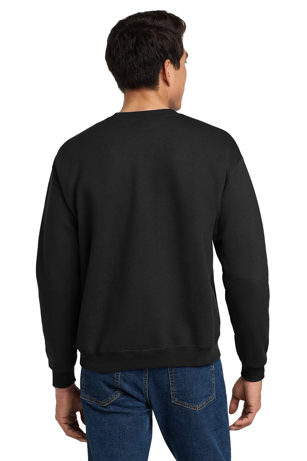 Hanes Mens EcoSmart Print Pro XP Pill Resistant Fleece Crewneck Sweatshirt - Black