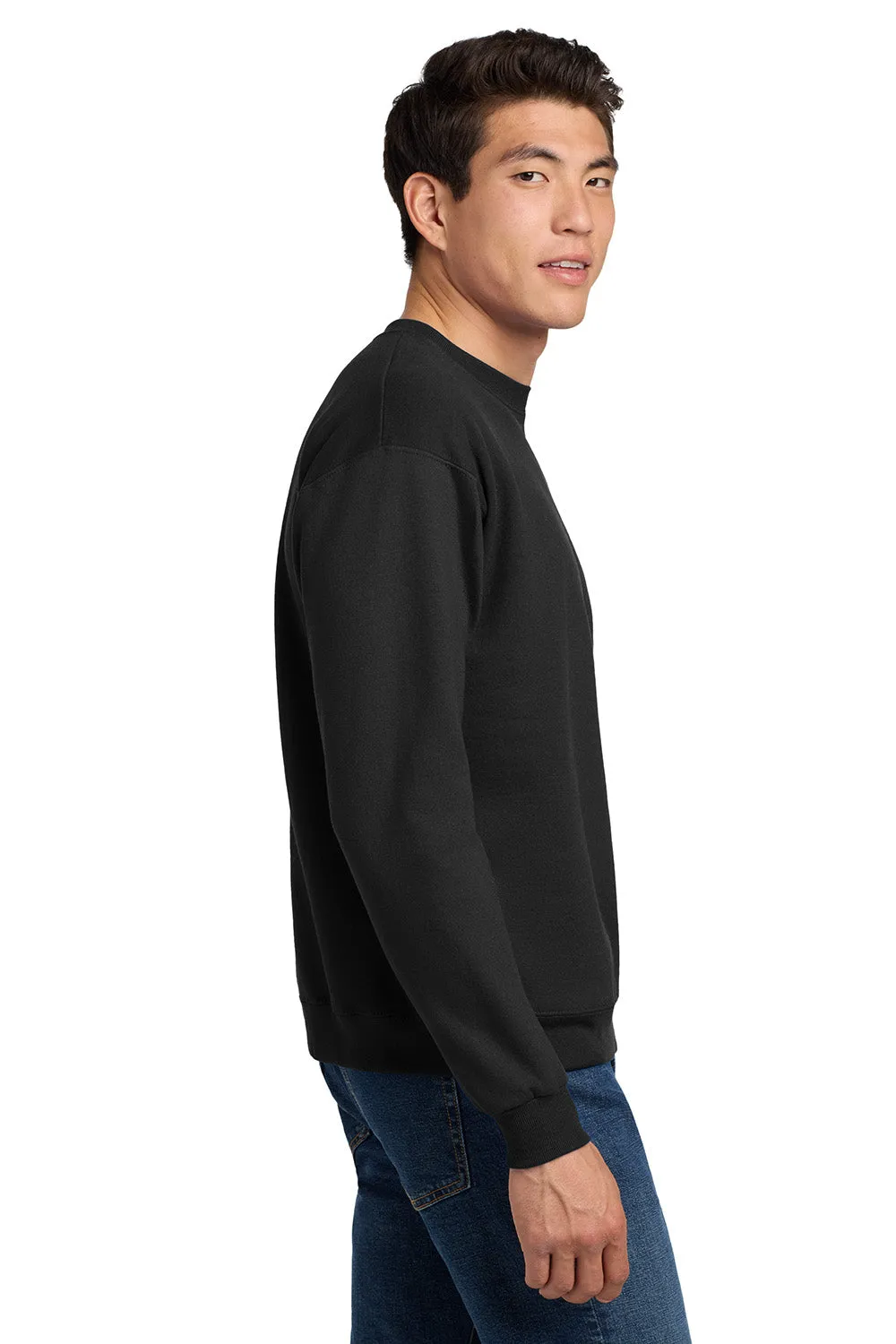 Hanes Mens EcoSmart Print Pro XP Pill Resistant Fleece Crewneck Sweatshirt - Black