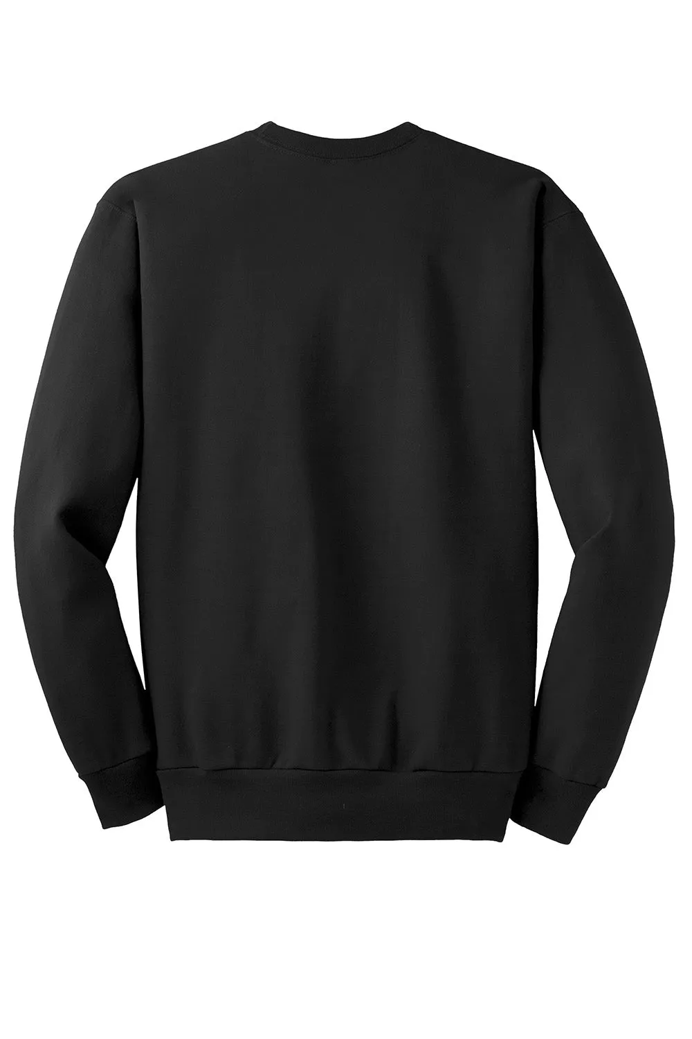 Hanes Mens EcoSmart Print Pro XP Pill Resistant Fleece Crewneck Sweatshirt - Black