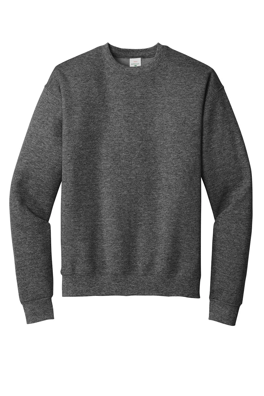 Hanes Mens EcoSmart Print Pro XP Pill Resistant Fleece Crewneck Sweatshirt - Heather Charcoal Grey
