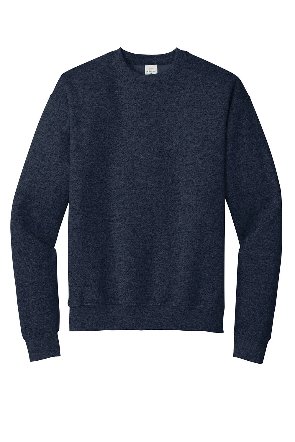 Hanes Mens EcoSmart Print Pro XP Pill Resistant Fleece Crewneck Sweatshirt - Heather Navy Blue