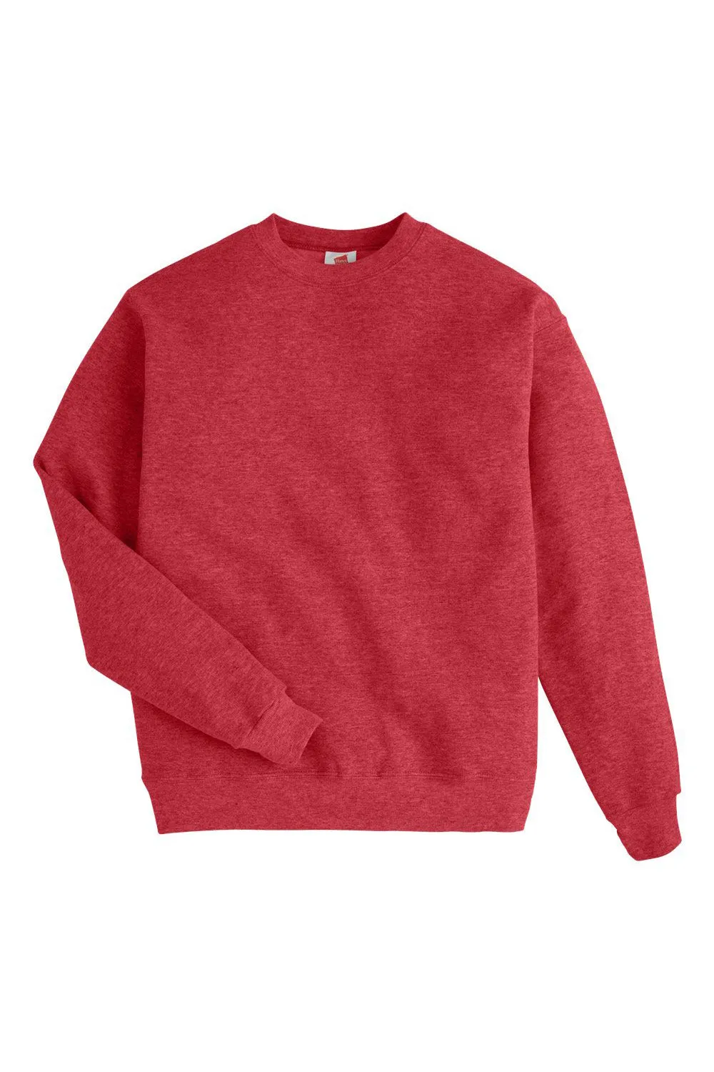 Hanes Mens EcoSmart Print Pro XP Pill Resistant Fleece Crewneck Sweatshirt - Heather Red