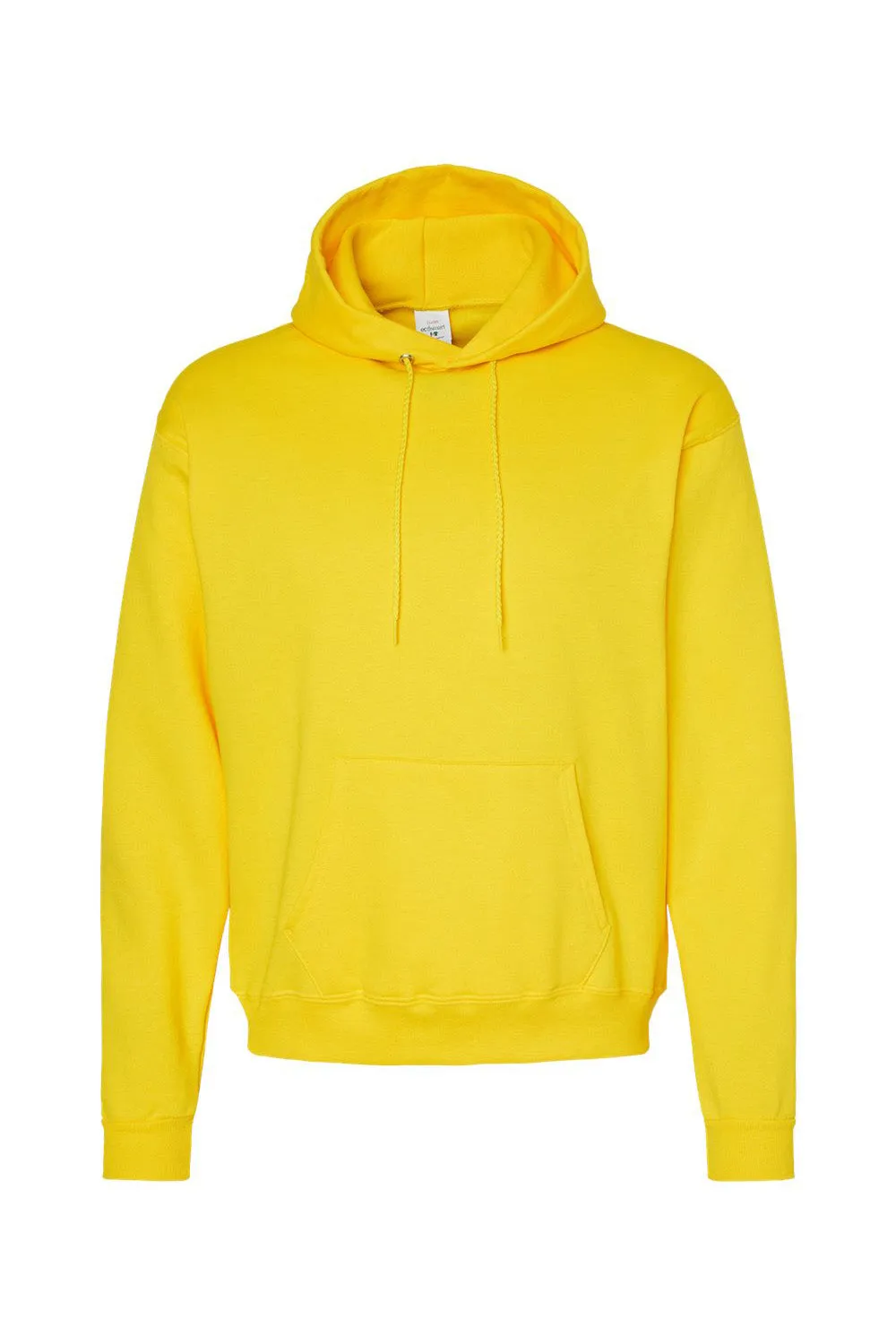 Hanes Mens EcoSmart Print Pro XP Pill Resistant Hooded Sweatshirt Hoodie w/ Pouch Pocket - Athletic Yellow