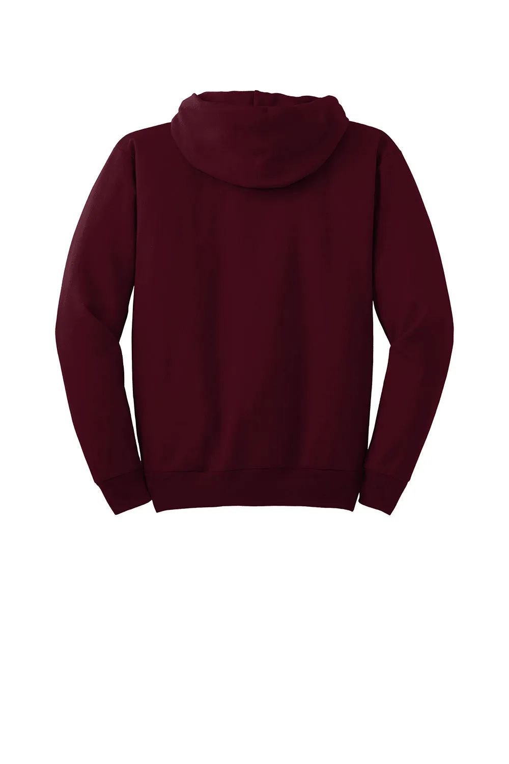 Hanes Mens EcoSmart Print Pro XP Pill Resistant Hooded Sweatshirt Hoodie w/ Pouch Pocket - Maroon