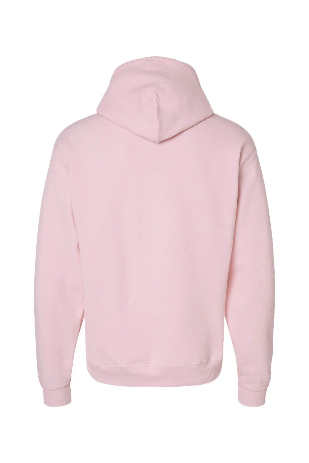 Hanes Mens EcoSmart Print Pro XP Pill Resistant Hooded Sweatshirt Hoodie w/ Pouch Pocket - Pale Pink