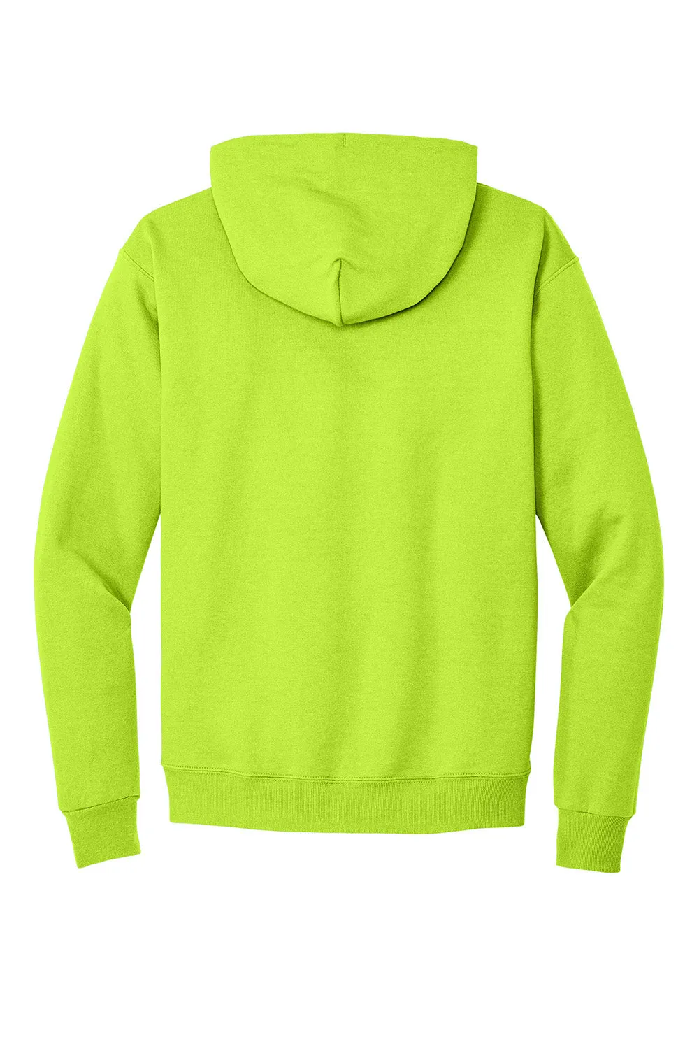 Hanes Mens EcoSmart Print Pro XP Pill Resistant Hooded Sweatshirt Hoodie w/ Pouch Pocket - Safety Green