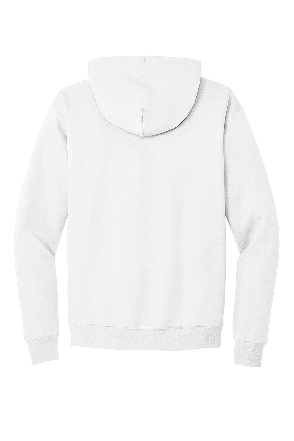 Hanes Mens EcoSmart Print Pro XP Pill Resistant Hooded Sweatshirt Hoodie w/ Pouch Pocket - White