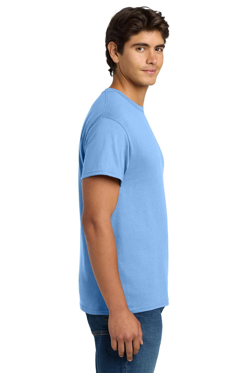 Hanes Mens EcoSmart Short Sleeve Crewneck T-Shirt - Carolina Blue